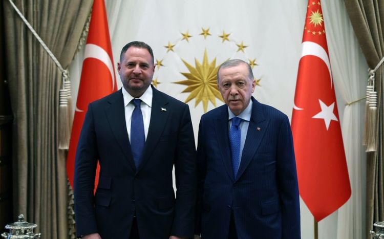 Ərdoğan Ukrayna Prezident Aparatının rəhbərini qəbul edib