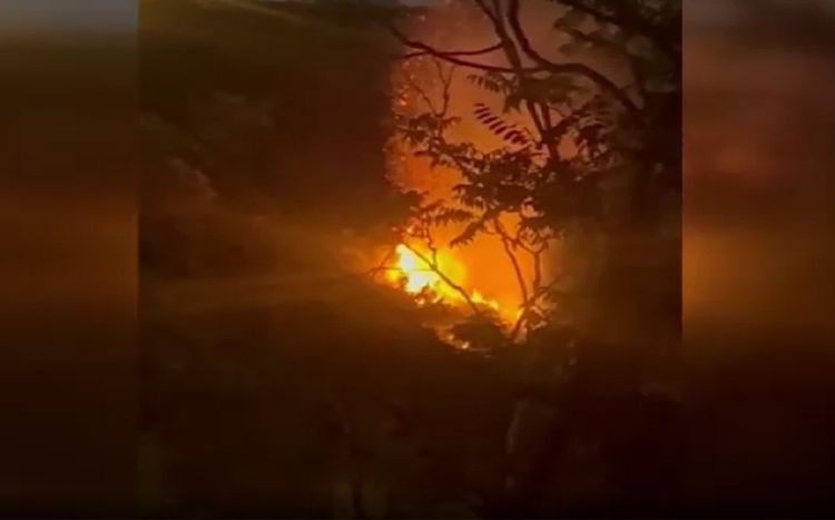 İstanbulda meşə yanır