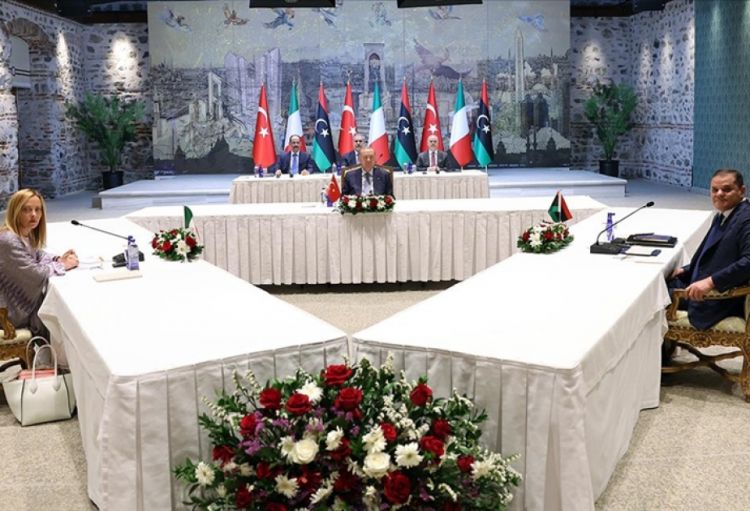 Ankarada Türkiyə-İtaliya-Liviya liderlərinin görüşü keçirilir