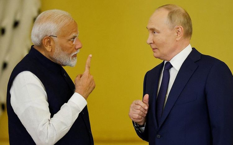Modi və Putin Hindistan-Rusiya strateji tərəfdaşlığını müzakirə edib