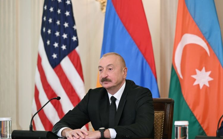 Prezident İlham Əliyev ABŞ-yə işgüzar səfəri ilə bağlı paylaşım edib<font color=red> - VİDEO</font>