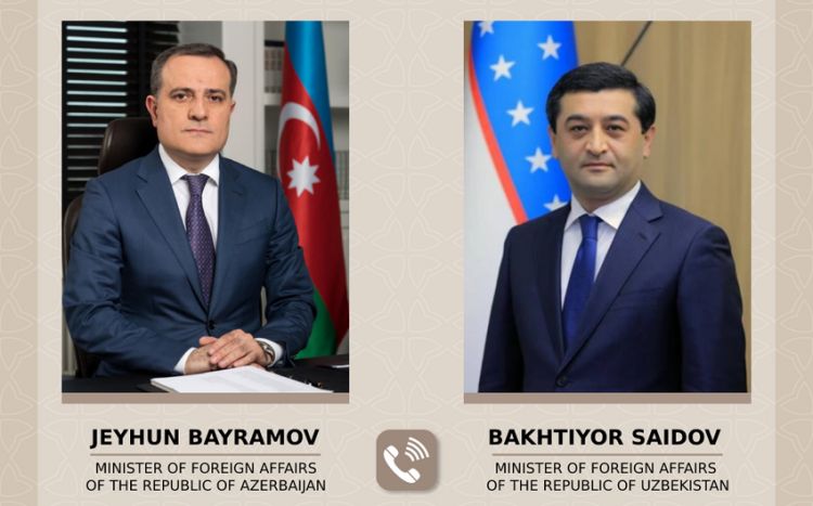Ceyhun Bayramov özbəkistanlı həmkarı ilə ABŞ səfərini müzakirə edib