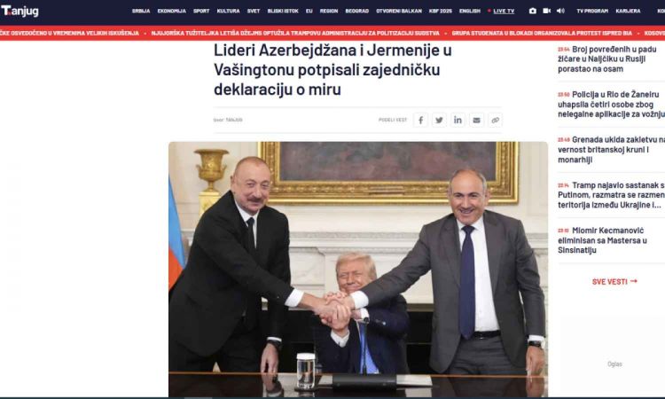 Qərbi Balkan mediası Vaşinqtonda keçirilən Sülh Sammitini diqqətdə saxlayıb<font color=red> - FOTOLAR</font>