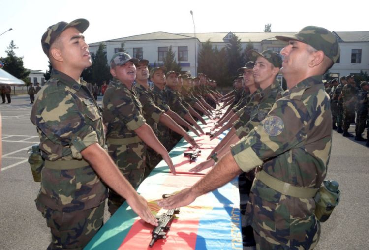 FHN-in “N” saylı hərbi hissəsində andiçmə mərasimi keçirilib