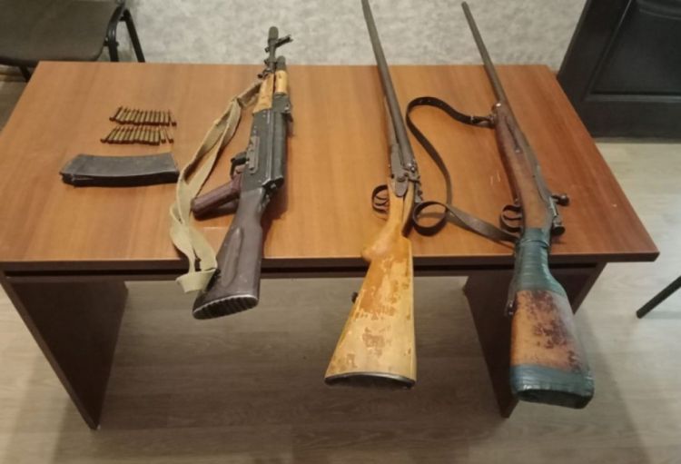 Qanunsuz saxlanılan silah-sursat aşkarlanıb