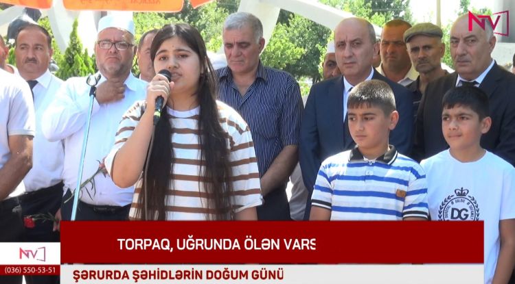 Şərur rayonunda şəhidlərin doğum günü qeyd olunub<font color=red> - VİDEO</font>