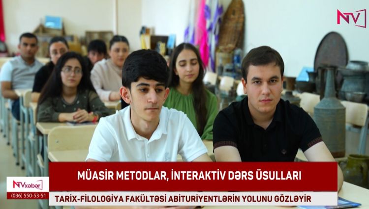 TARİX-FİLOLOGİYA FAKÜLTƏSİ ABİTURİYENTLƏRİN YOLUNU GÖZLƏYİR<font color=red> - VİDEO</font>