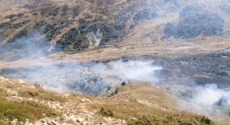 İsmayıllının dağlıq ərazilərində yanğın baş verib<font color=red> - FOTOLAR</font>