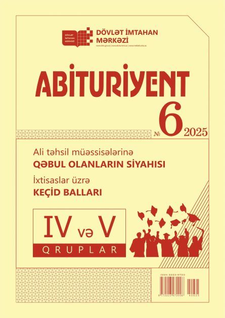 Dövlət İmtahan Mərkəzi “Abituriyent” jurnalının 6-cı nömrəsini nəşr edib