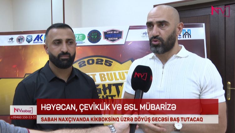 SABAH NAXÇIVANDA KİKBOKSİNQ ÜZRƏ DÖYÜŞ GECƏSİ BAŞ TUTACAQ<font color=red> - VİDEO</font>