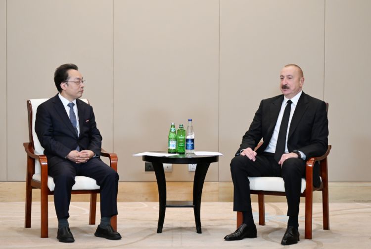 Prezident İlham Əliyev Tiencində "CETC" korporasiyasının baş direktoru ilə görüşüb<font color=red> - FOTOLAR</font>