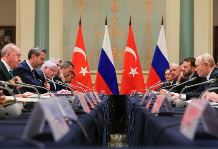 Türkiyə Prezidenti Çində Rusiya lideri ilə görüşüb