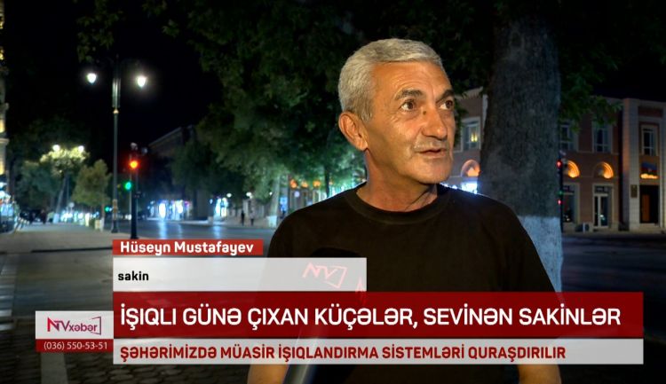 NAXÇIVAN ŞƏHƏRİNDƏ MÜASİR İŞIQLANDIRMA SİSTEMLƏRİ QURAŞDIRILIR<font color=red> - VİDEO</font>