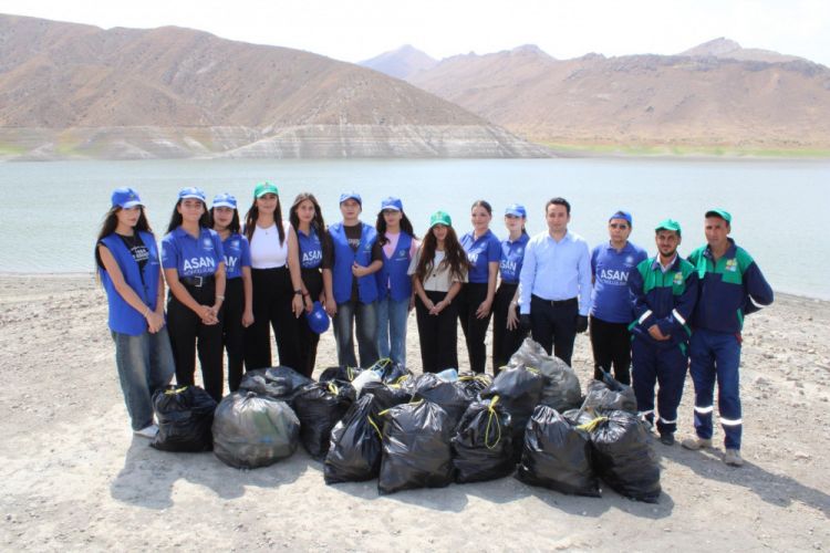 Heydər Əliyev Su Anbarının ətrafı tullantılardan təmizlənib<font color=red> - FOTOLAR</font>