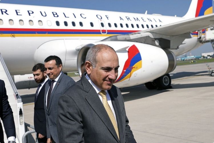 Paşinyanın təyyarəsi ilk dəfə Azərbaycanın hava məkanından keçib