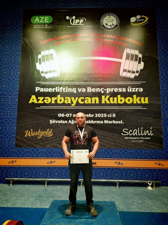 Naxçıvanlı idmançı ölkə kubokunun mükafatçısı olub