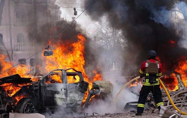 Rusiya Ukraynaya zərbə endirib