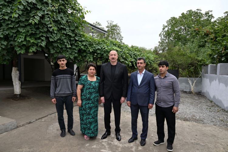 Prezident İlham Əliyev Xocalı rayonunun Badara kəndində olub<font color=red> - FOTOLAR</font>