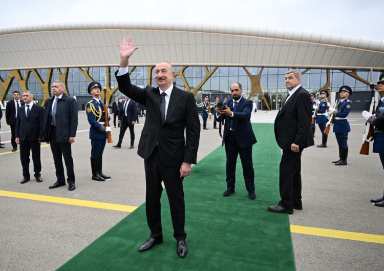 Birləşmiş Ərəb Əmirliklərinin Prezidentinin Azərbaycana rəsmi səfəri başa çatıb<font color=red> - FOTOLAR</font>