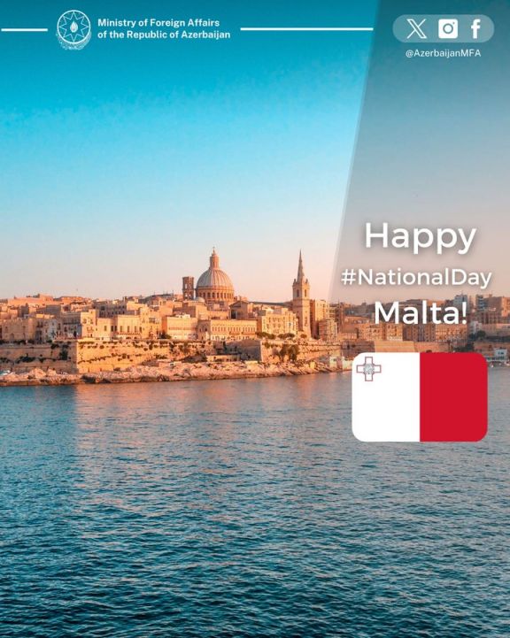 Azərbaycan XİN Maltanı Müstəqillik Günü münasibətilə təbrik edib