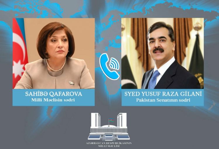 Milli Məclisin sədri və Pakistan Senatının sədri arasında telefon danışığı olub