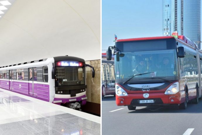 Azərbaycanda avtobus marşrutları və metroda sərnişindaşıma üzrə yeni tariflər müəyyən edilib