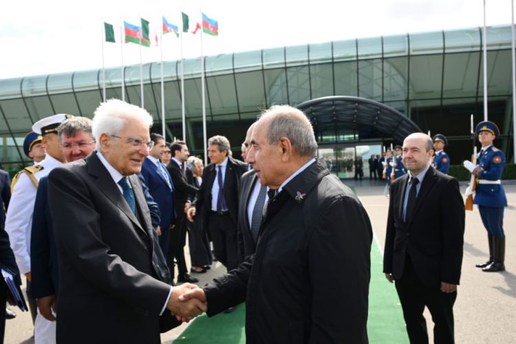 İtaliya Prezidentinin Azərbaycana səfəri başa çatıb<font color=red> - FOTOLAR</font>