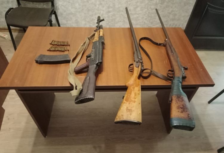 Ötən gün aşkarlanan qanunsuz silah-sursatın sayı açıqlanıb