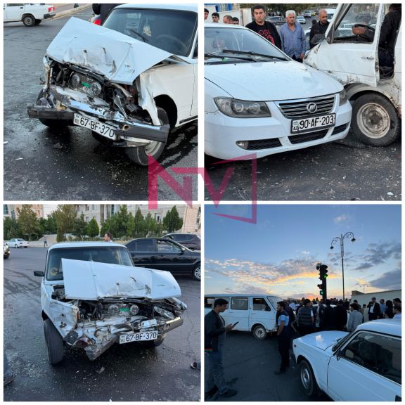 Naxçıvanda 4 avtomobilin iştirakı ilə yol-nəqliyyat hadisəsi baş verib