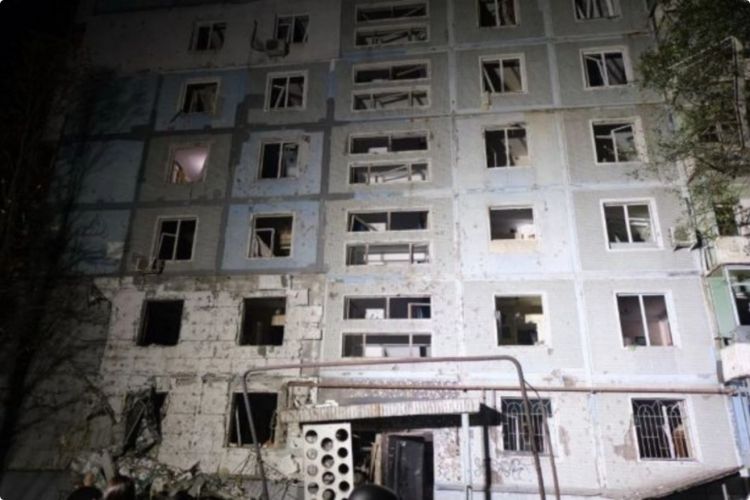 Rusiyanın Zaporojye şəhərinə hücumu nəticəsində 1 nəfər ölüb, 10 nəfər yaralanıb