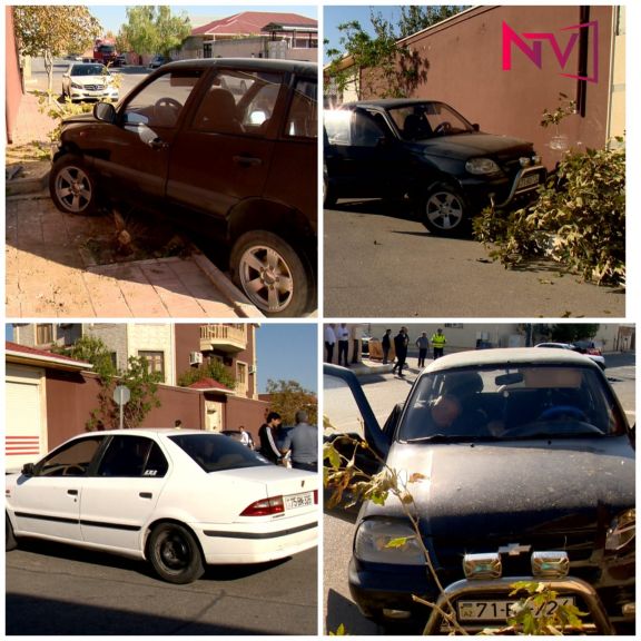 Naxçıvanda qəza: Avtomobillərdən biri yol kənarındakı evə çırpılıb