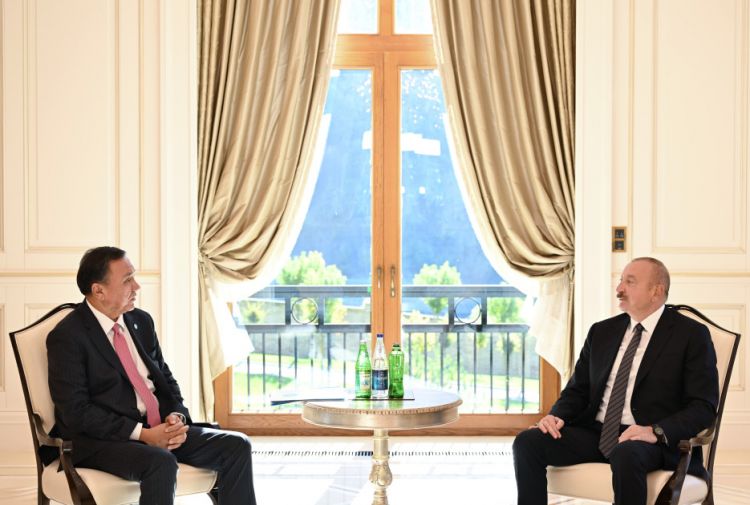 Prezident İlham Əliyev Qəbələdə Türk Dövlətləri Təşkilatının Baş katibini qəbul edib<font color=red> - FOTOLAR</font>