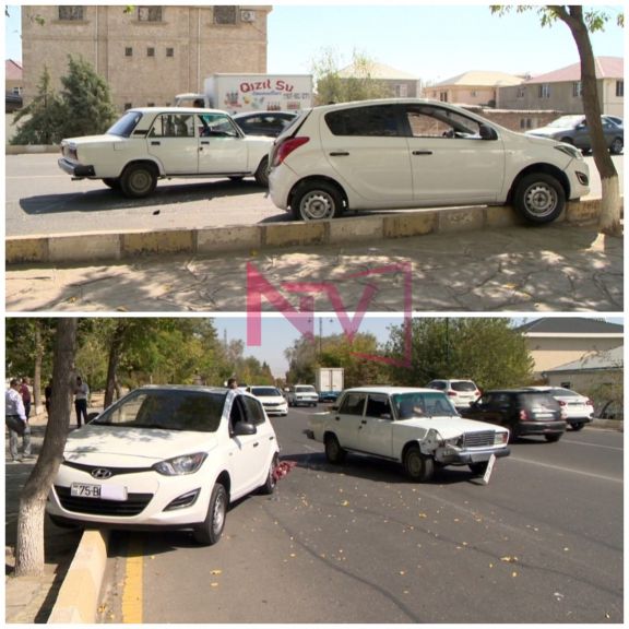 Naxçıvan şəhərində yol-nəqliyyat hadisəsi baş verib