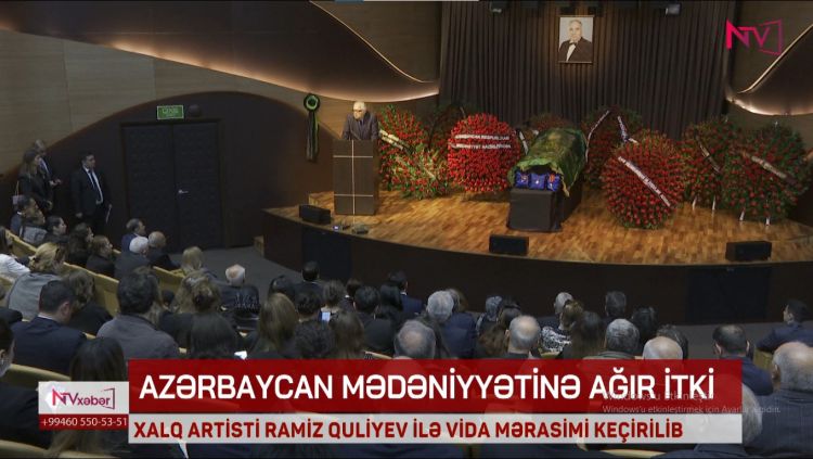 Xalq artisti Ramiz Quliyevlə vida mərasimi keçirilir<font color=red> - VİDEO</font>