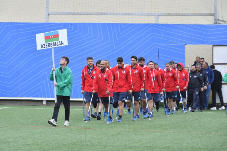 Bakıda amputant futbolu üzrə Millətlər Liqası oyunlarının açılış mərasimi keçirilib<font color=red> - VİDEO</font>
