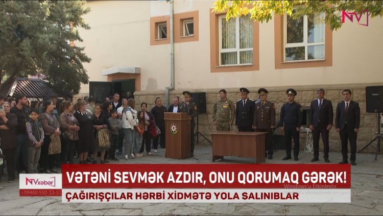 NAXÇIVANDA ÇAĞIRIŞÇILAR HƏRBİ XİDMƏTƏ YOLA SALINIBLAR<font color=red> - VİDEO</font>