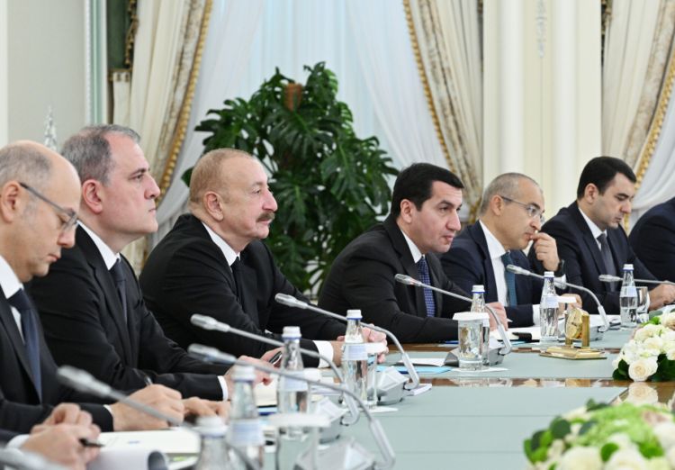 Astanada Azərbaycan-Qazaxıstan Ali Dövlətlərarası Şuranın ikinci iclası keçirilib<font color=red> - FOTOLAR</font>