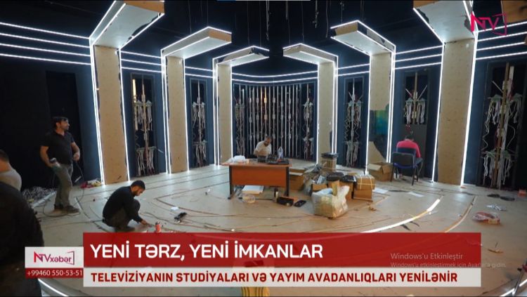 NAXÇIVAN TELEVİZİYASININ STUDİYALARI VƏ YAYIM AVADANLIQLARI YENİLƏNİR<font color=red> - VİDEO</font>