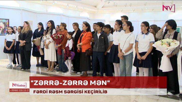 NAXÇIVANDA FƏRDİ RƏSM SƏRGİSİ KEÇİRİLİB<font color=red> - VİDEO</font>