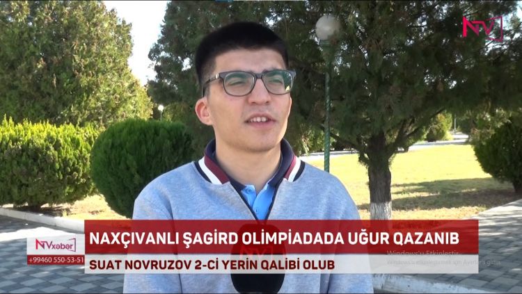 Naxçıvan məktəblisi “Statistik olimpiada”nın qalibi olub<font color=red> - VİDEO</font>
