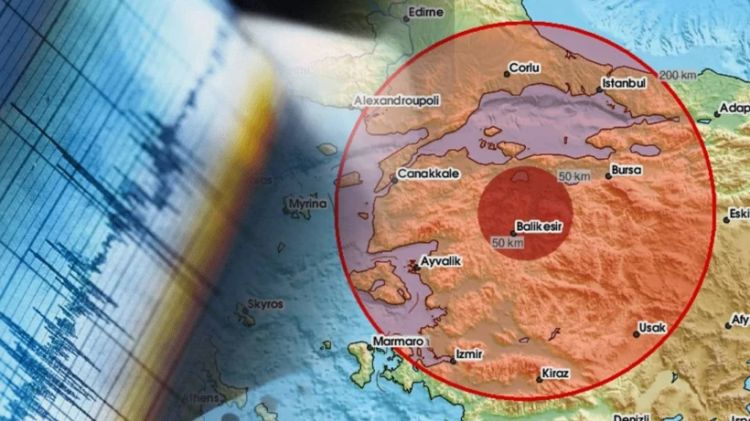 Balıkesirdə 6,1 maqnitudalı zəlzələ baş verib