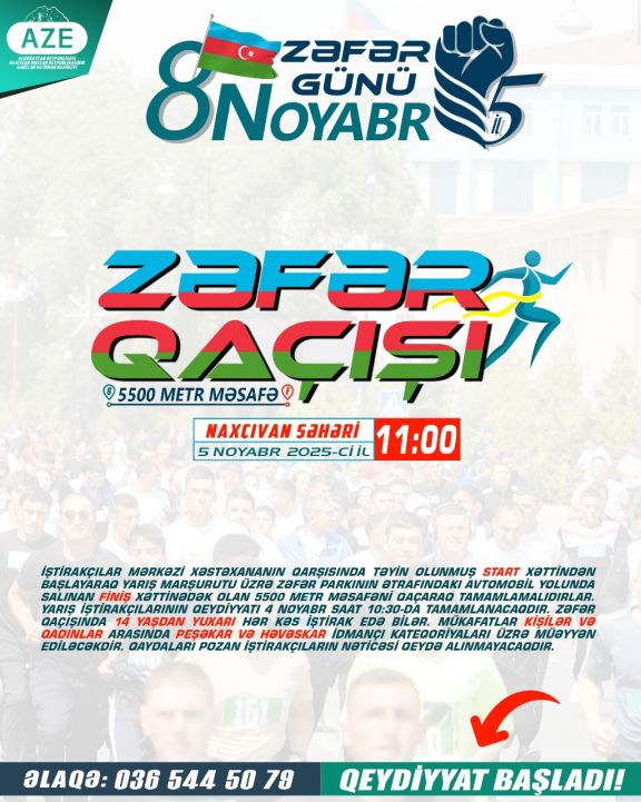 Naxçıvanda “Zəfər qaçışı” keçiriləcək