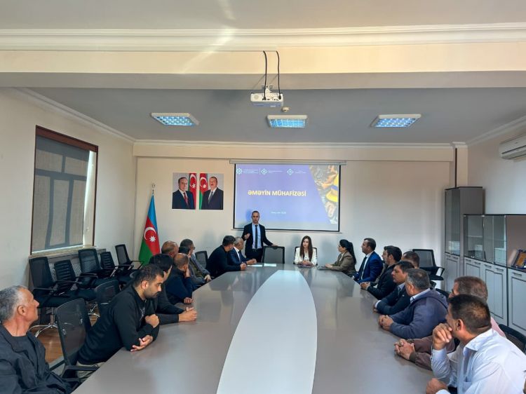 “Naxçıvan Lift Xidməti”nin əməkdaşları üçün əməyin mühafizəsi təlimi keçirilib<font color=red> - FOTOLAR</font>