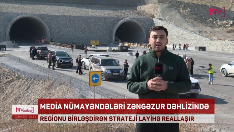 MEDİA NÜMAYƏNDƏLƏRİ ZƏNGƏZUR DƏHLİZİNDƏ<font color=red> - VİDEO</font>