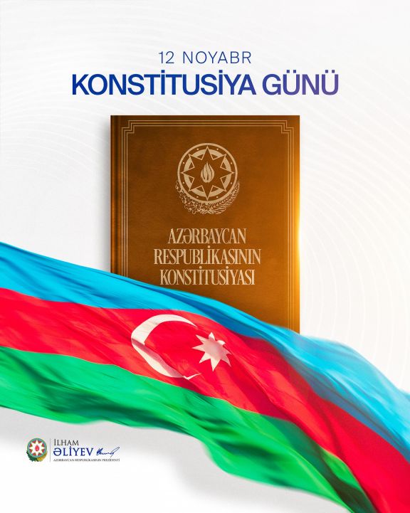 Prezident İlham Əliyev 12 Noyabr - Konstitusiya Günü ilə bağlı paylaşım edib