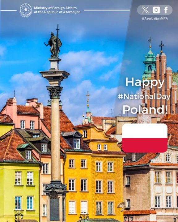 Azərbaycan XİN Polşanı təbrik edib