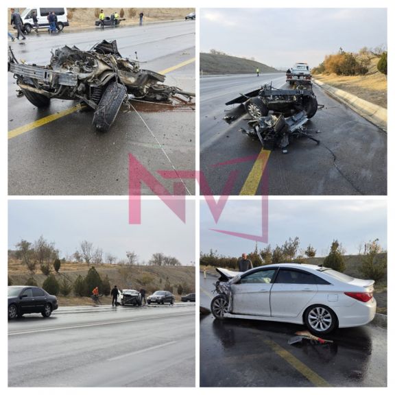 Naxçıvanda iki avtomobil toqquşub, 2 nəfər xəsarət alıb