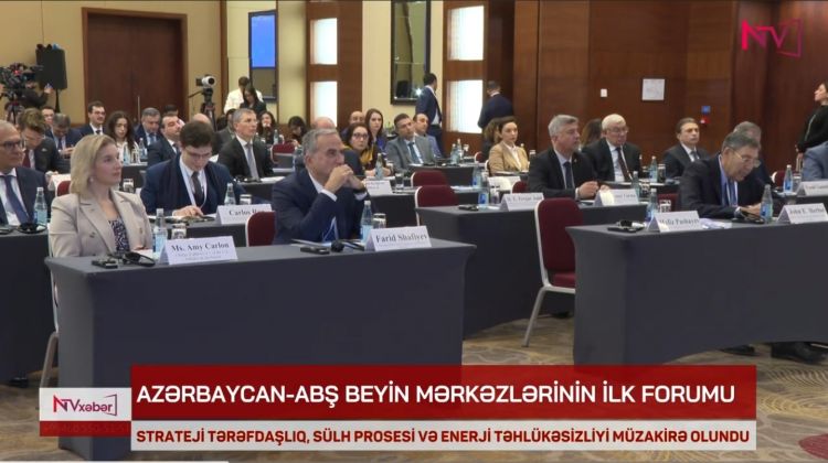 Azərbaycan-ABŞ Beyin Mərkəzlərinin Birinci Forumu keçirilib<font color=red> - VİDEO</font>