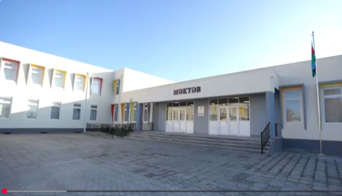 NAXÇIVANDA DÖVLƏT PROQRAMI İCRA OLUNUR - HACIVAR KƏNDİNDƏ 456 YERLİK YENİ MƏKTƏB BİNASI İNŞA OLUNUB<font color=red> - VİDEO</font>