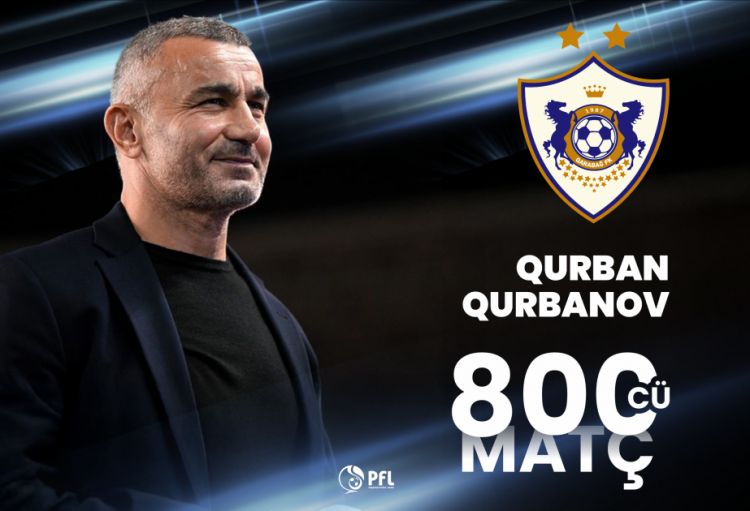 Qurban Qurbanov “Qarabağ”ın baş məşqçisi kimi 800-cü oyununa çıxıb